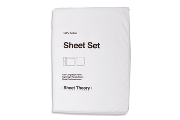 Straight Up White Sheet Set